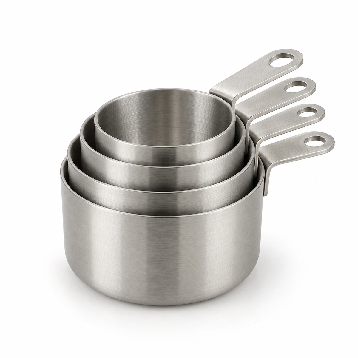 Stainless Steel Measuring Cups, 4-Piece Set