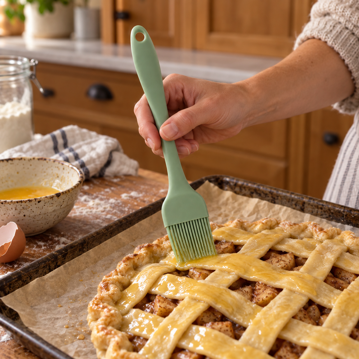 Sage Silicone Pastry Brush, 10 Inch