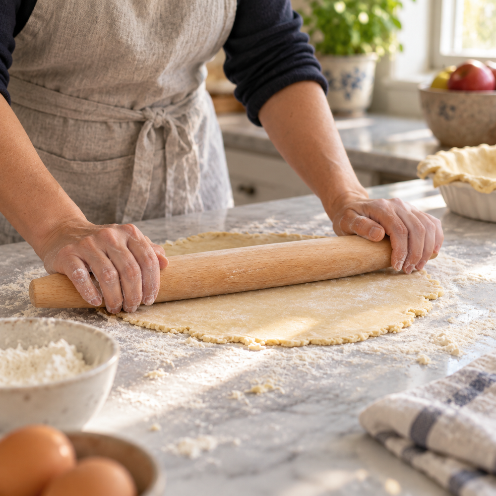 Tapered Beechwood Rolling Pin, 16 Inch